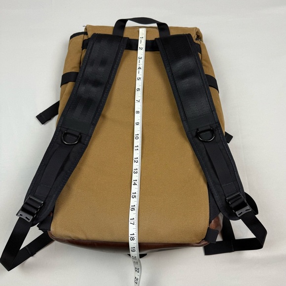 Topo Designs Klettersack Heritage Backpack Duck Brown Canvas Horween Leather USA - Picture 12 of 13